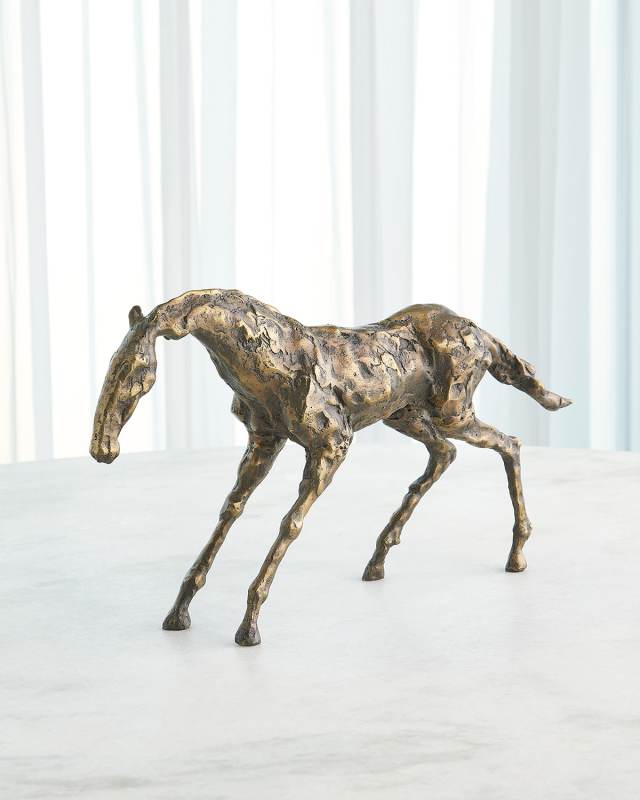 Cast Stallion Sculpture